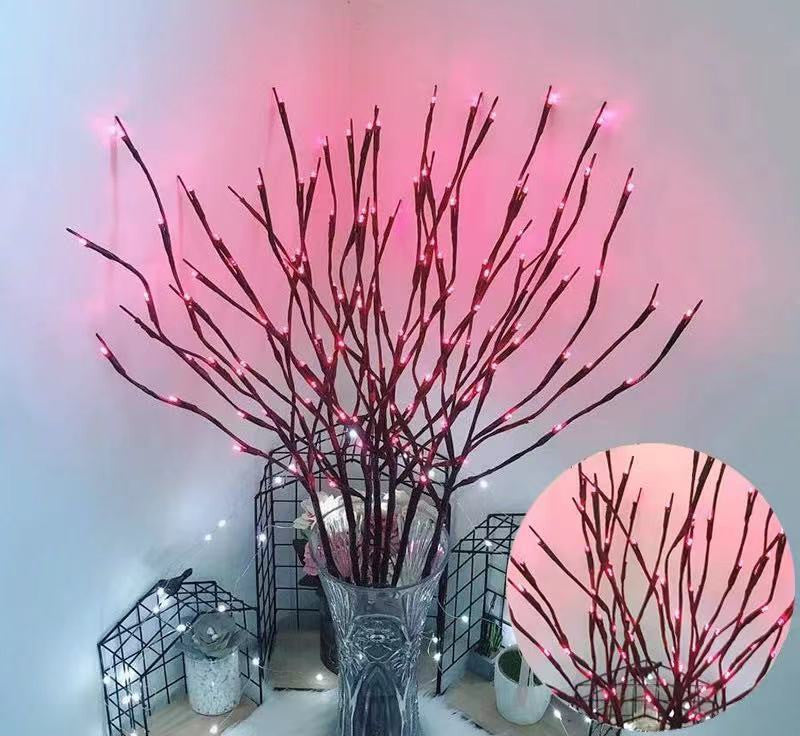 LED Lantern Simulation Branch Light Room Decoration.
